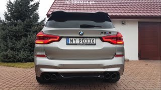 BMW X3 M Competition 3.0 R6 510 exhaust sound, cold sound, revs, launch control