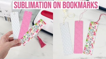 SUBLIMATION ON METAL BOOKMARKS