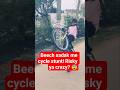 Beech sadak me cycle stunt! Risky ya crazy? 😨#india #stunt #shorts #youtube