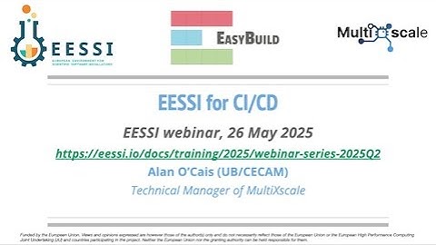 "EESSI for CI/CD" webinar (26 May 2025)