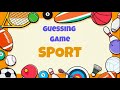 Sport guessing game  what sport is it