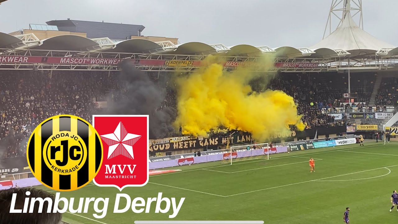 Limburg Derby | Roda Kerkrade vs. MVV Maastricht | Choreo, Pyro and last minute game winning Goal