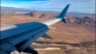 Delta Boeing 737900ER Scenic Approach & Landing at Las Vegas Harry Reid International Airport (LAS)