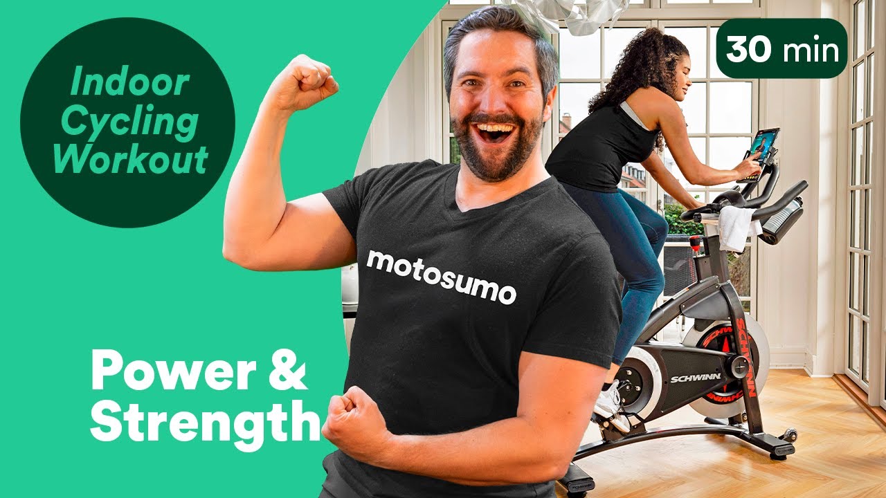 30 Minute Strength & Power Indoor Cycling Workout | Motosumo