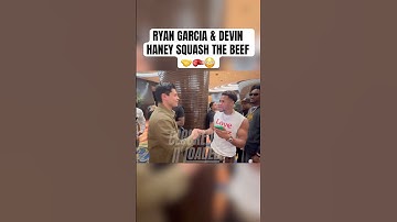 Ryan Garcia & Devin Haney Squash The Beef 🥊🤝 #ryangarcia #devinhaney #boxing #sports #beef #combat