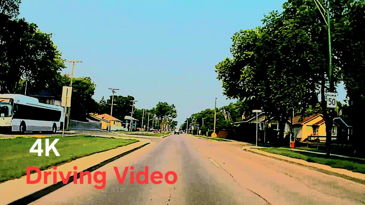 4K Driving Video - Academy Road , Corydon Avenue Winnipeg