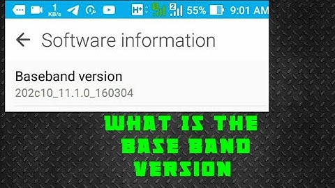 What is the Baseband Version
