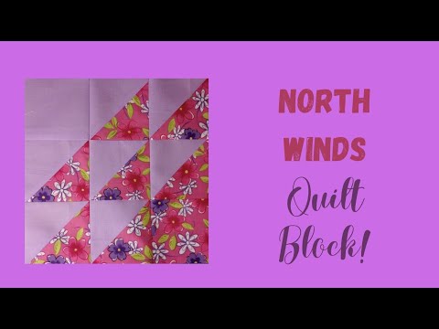 Quilting with a North Winds quilt block! Corn & Beans quilt block!  #quiltingforbeginners #quilt 