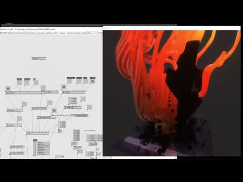 Realtime Kinect procedural mirror 3D visuals