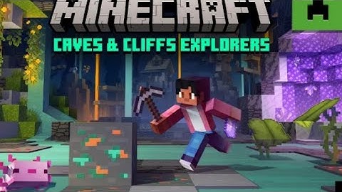 Minecraft caves and cliffs Explorers marketplace