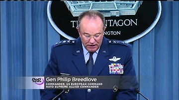 Commander of U.S. European Command Gen. Philip Breedlove Unveils "Atlantic Resolve"