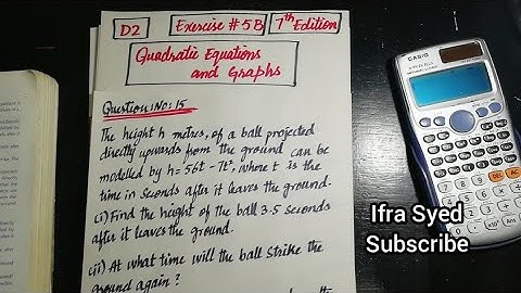 Mathematics Book 2 (D2) |  7th Edition | Exercise # 5 B |Q # 15 | Ifra Syed | in Urdu\Hindi