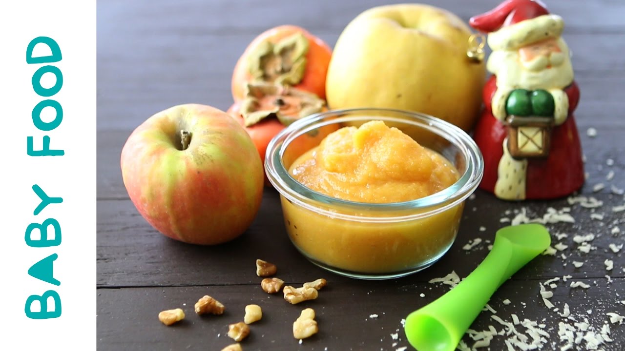 Persimmon Pear Apple - baby food recipe +6M | BuonaPappa