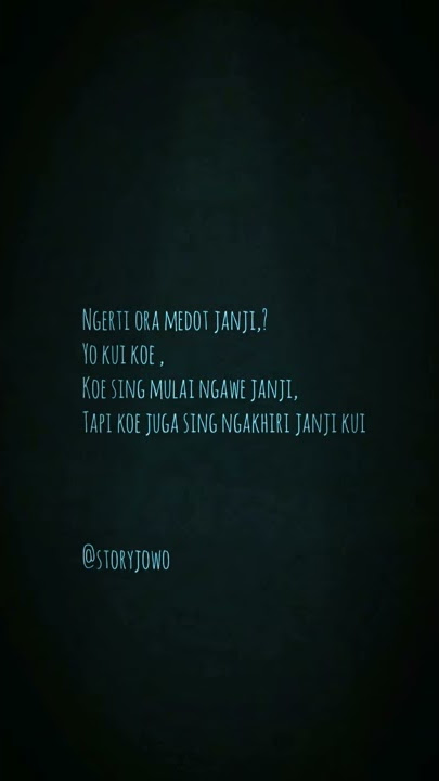 #storywamedotjanji#medotjanji                         Story wa 30 detik sedih kartonyono medot janji