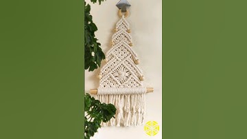 🎄Árvore de Natal em Macramê🎄Tutorial completo no canal!#macrame #natal  #macrametutorial