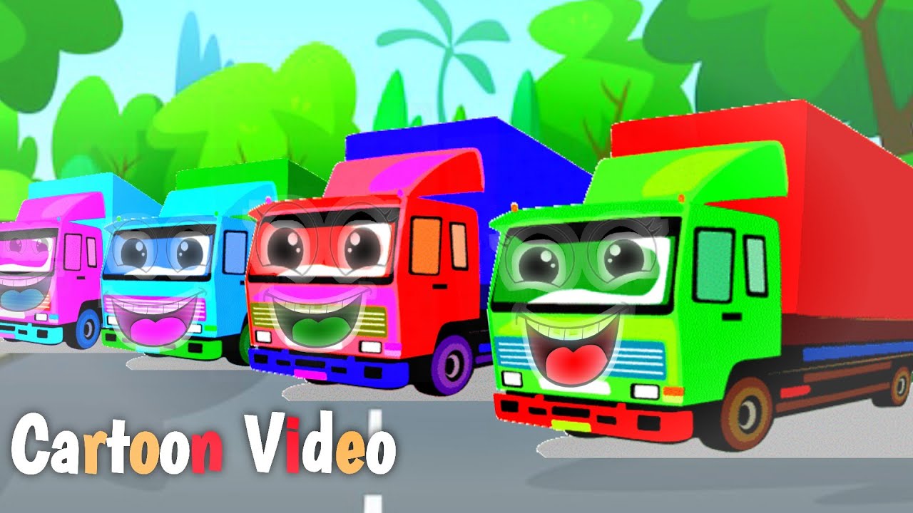 Gadi Wala Cartoon Video || Gadi Wala Cartoon || Toy Helicopter Ka Video |  Truck And jcb kids video - YouTube