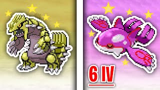 SHINY Hunting PERFECT IV Groudon and Kyogre in Pokemon Emerald Part 2 (RNG Manipulation + ACE)