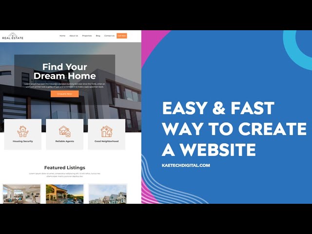 Easy and Fast Way to Create a Website Like a Pro