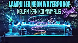 Cara memasang lampu hias pada kolam ikan koi