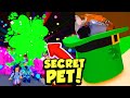 Using a SECRET ULTIMATE CLOVER PET to get the LUCKY TOPHAT PET in Roblox Bubble Gum Simulator!