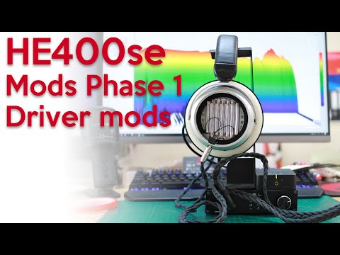 HifiMan HE400se modding and testing Phase 1 - YouTube