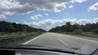 World Travel - Driving a car at 240 km/hr in the German autobahn