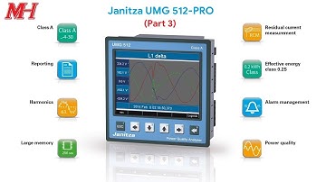 P3 - Janitza UMG 512-PRO: Trung tâm giám sát và đánh giá chất lượng điện tất cả trong một cho PMC