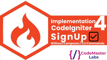 CodeIgniter 4 Signup Form with Model | User Registration Tutorial