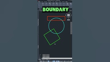 BOUNDARY Command [Create Regions faster]#shorts   #tutorial#autocad #autodesk#autocad2d #autocadtips