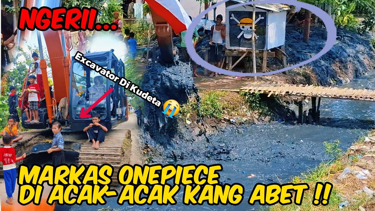 EXCAVATOR ACAK-ACAK MARKAS ONE PIECE TIRTAJAYA ‼️ OPERATOR PUSING MEDAN SANGAT SEMPIT 