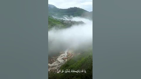 تلاوة جميلة (إن الله وملائِكتَهُ يُصلُون على النبي ) 🧡✨