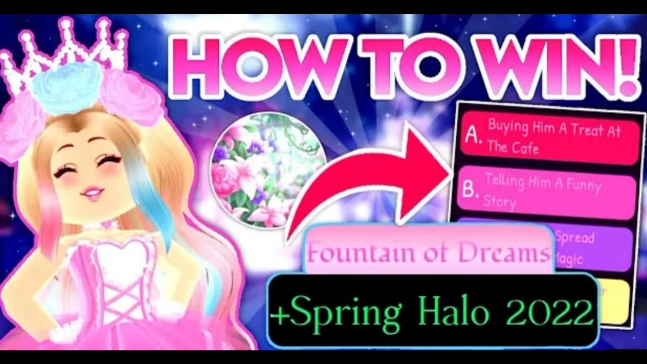 How to win a Halo in royale High?! Spring update! YouTube