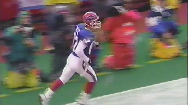 Don Beebe Touchdown - 1992 AFC Wildcard Game Bills...