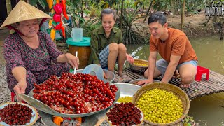 Mứt Chùm Ruột Dẻo Ngày Tết | Gia Đình Quê Nhộn Nhịp Phụ Giúp Nhau || make Tet jam