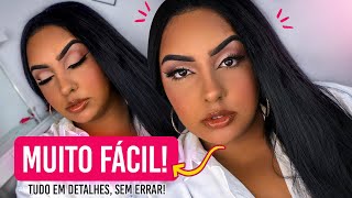 MAQUIAGEM PELE NEGRA E MORENA INICIANTE | AUTOMAQUIAGEM FÁCIL | Makeuprhaissa screenshot 3