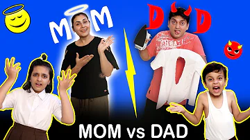 MOM vs DAD | Family Fun Morning Routine | Aayu and Pihu Show