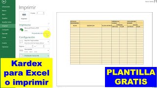 Como HACER  un KARDEX en Excel (plantilla gratis)