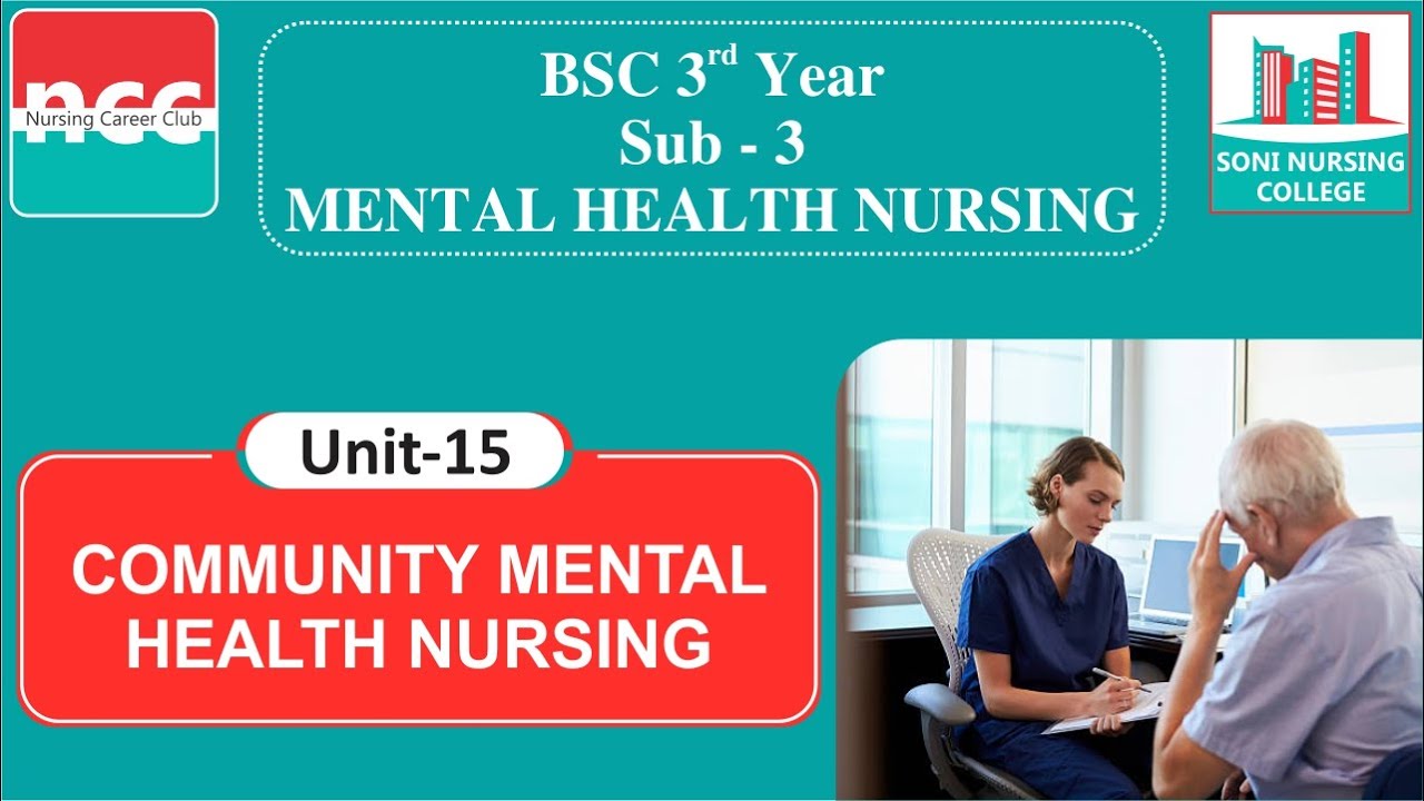 B.Sc. 3.3.15 – COMMUNITY MENTAL HEALTH NURSING
