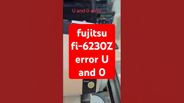 fujitsu fi-6230Z error U and 0 #viralvideo #viralshorts #shorts  #scanner #erorr #troubleshooting