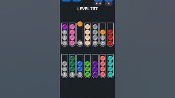Ball Sort Puzzle nível 707 #games #puzzle #gaming #level #automobile #colors #pop #gameplay #gamer
