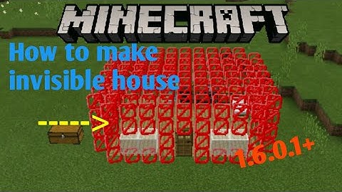 How to make invisible house/Barrier Block House | Mcpe 1.6.0.1+