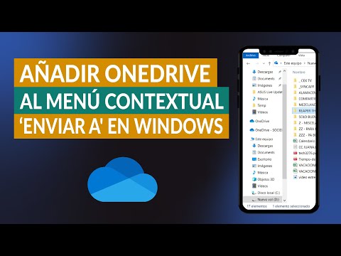 Cómo Añadir o Agregar OneDrive al Menu Contextual &#039;Enviar a&#039; en Windows