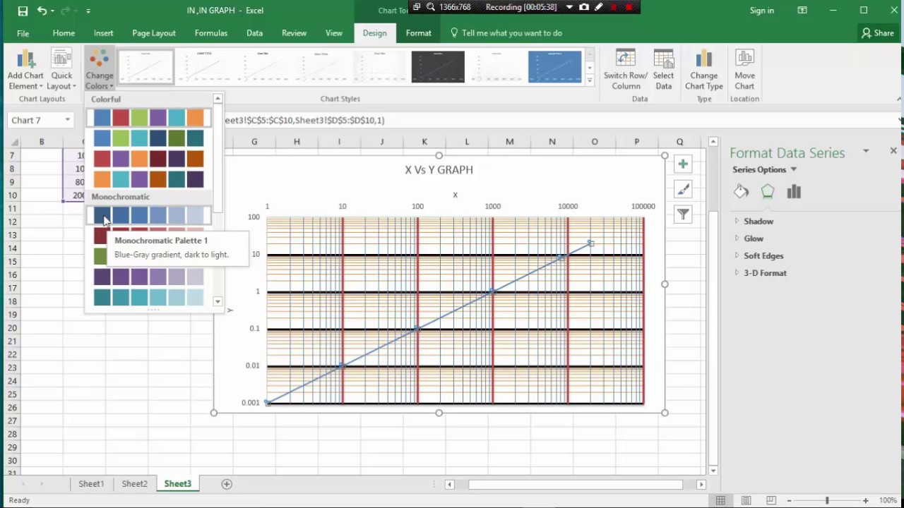 Logarithmic Chart Excel