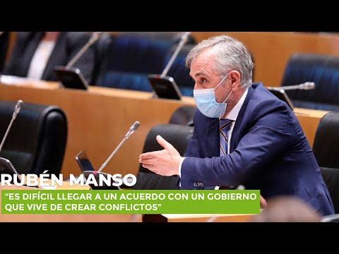 Rubén Manso: "Es difícil llegar a un acuerdo con un Gobierno que vive de crear conflictos"