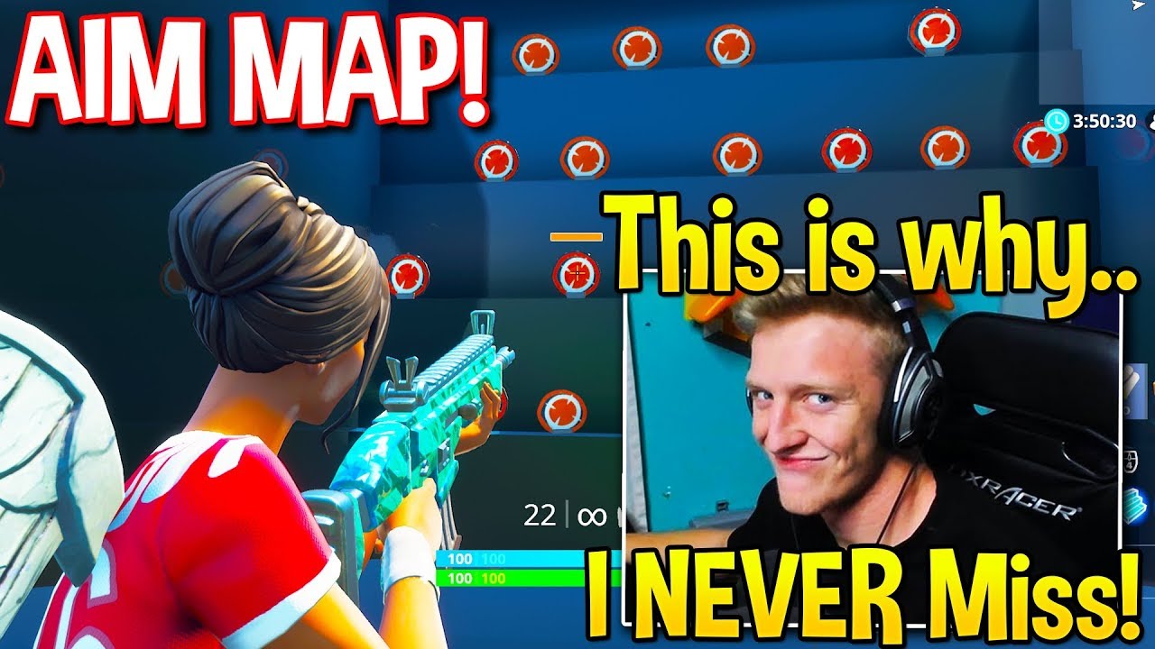 Tfue Shows *SUPER USEFUL* AIM TRAINING MAP that will MAKE YOU