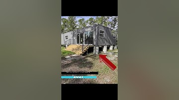 Rebar Towers for Shipping Container Home Foundation #shorts #diy