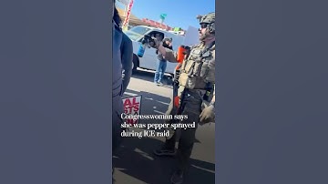 Congresswoman says she was pepper sprayed during ICE raid