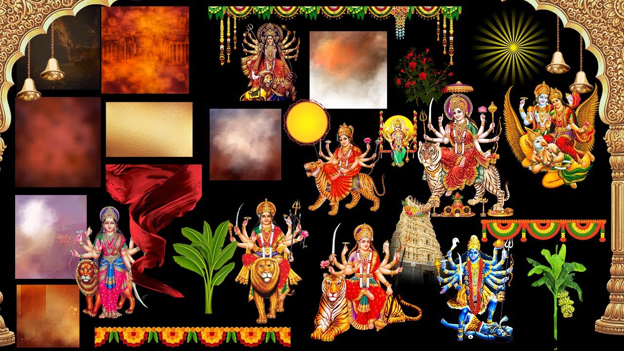Durga Puja PNG | FREE DOWNLOAD |Navratri HD Png |Bhakti PNG Image |Navaratri Photo Editing