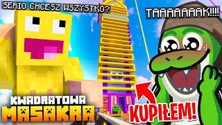 Kupiłem CAŁY HOTEL SKKF 'a za... *był w szoku* XD (Minecraft Kwadratowa Masakra)