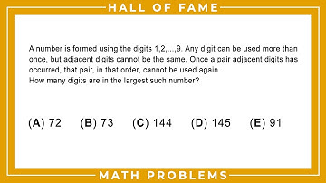 Hall of Fame, Math Contest Problems | Video 12